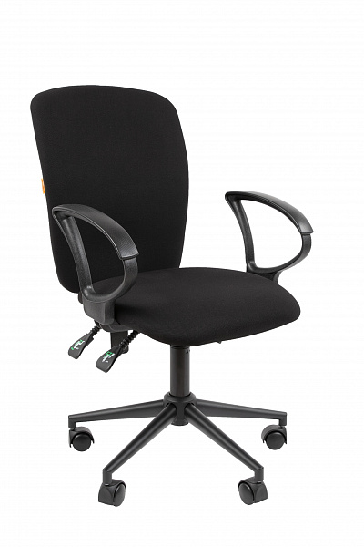 Офисное кресло Chairman 9801 Россия ткань T02 голубой Black