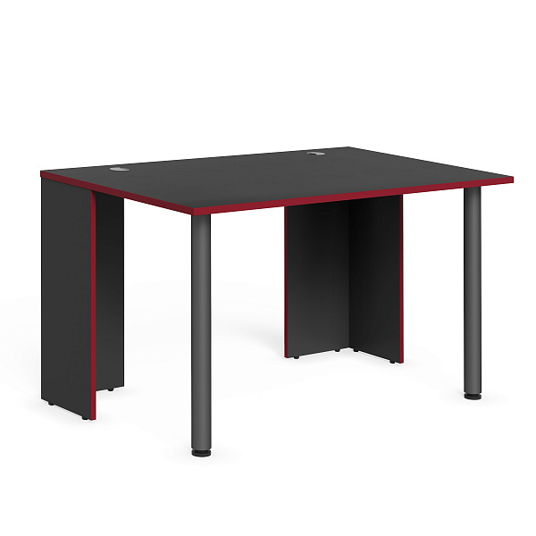 Стол компьютерный игровой SSTG 1385.1 Антрацит/Металлик 1360х850х750 с опорами металлическими SKILLL