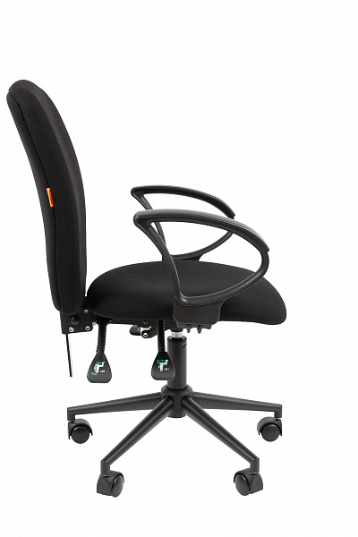 Офисное кресло Chairman 9801 Россия ткань T02 голубой Black