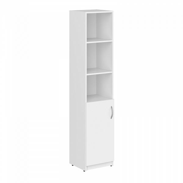 Шкаф колонка с глухой малой дверью SR-5U.5(L) Серый 386х375х1815 SIMPLE