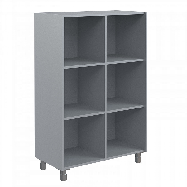 Стеллаж средний с опорой OMC-87 металлик 874х450х1329 OFFIX NEW