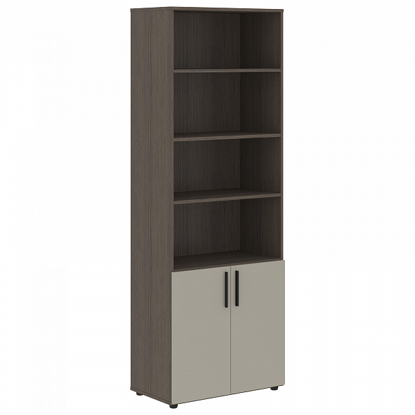Шкаф высокий широкий VHCS 80.5 Яшма черный/Кобра 800х430х2253 VELION