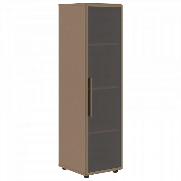 Шкаф со стеклянной дверью VMCS 40.2(R) Дуб Сильвер 400х430х1517 VELION