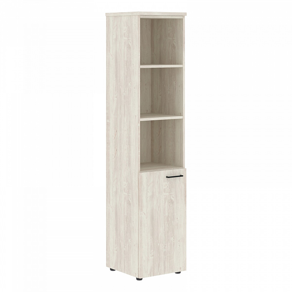 Шкаф колонка с глухой малой дверью (L) и топом XHC 42.5(L) Дуб Сонома 432х432х1955 XTEN